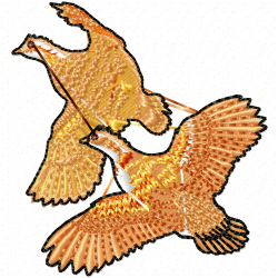 Small Birds Embroidery Design 4